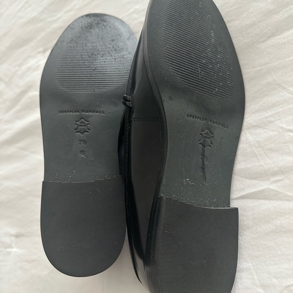 Loeffler Randall Black Flats with Gold Accent - Picture 6 of 6